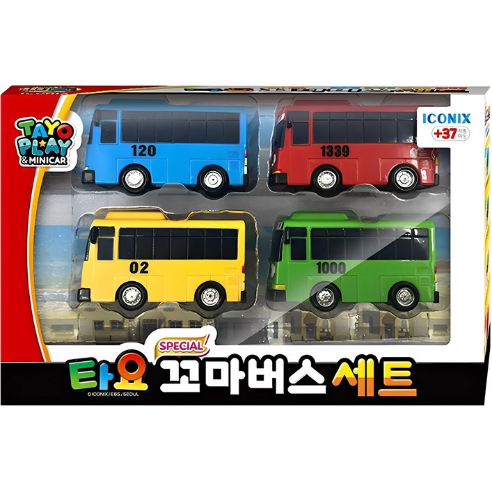 아이코닉스 타요 스페셜 꼬마버스 4종 세트