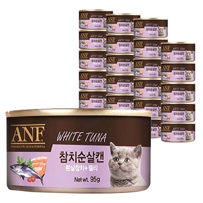 에이엔에프 고양이 간식캔 생선