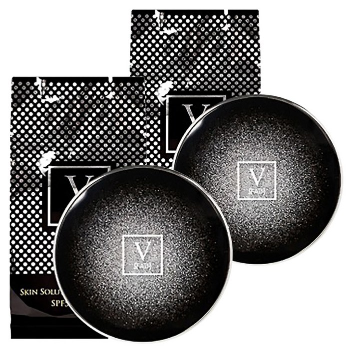 파우 스킨 솔루션 스타 쿠션 15g + 리필 15g, 네추럴, 2개