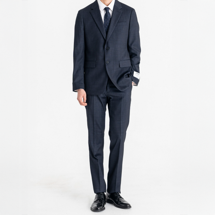 킨록 남성용 데님 라이크 IDEA 비축원단 슬림 정장 상하의 세트