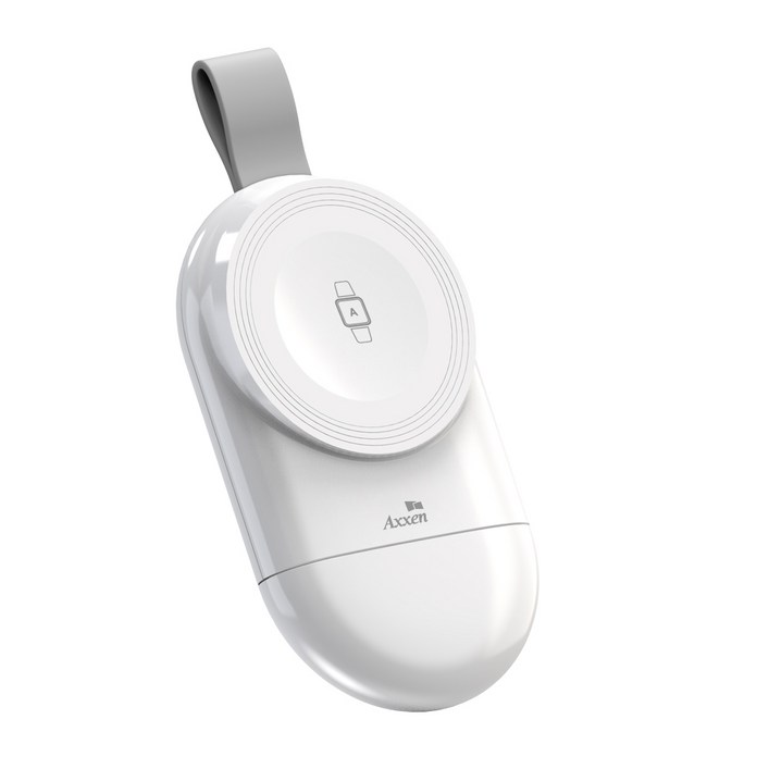 액센 AW10 휴대용 무선 애플워치 충전기, 화이트