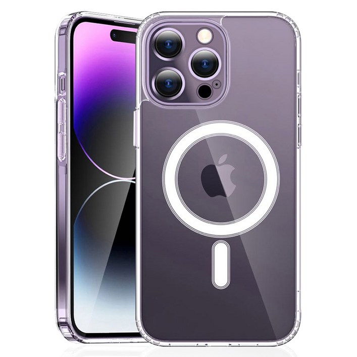 큐빅스 변색방지 맥세이프 호환 실리콘 젤리 휴대폰 케이스