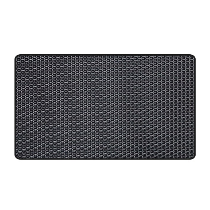 옹이네 고양이 벌집모래매트 사각엠보형, 블랙, 1개