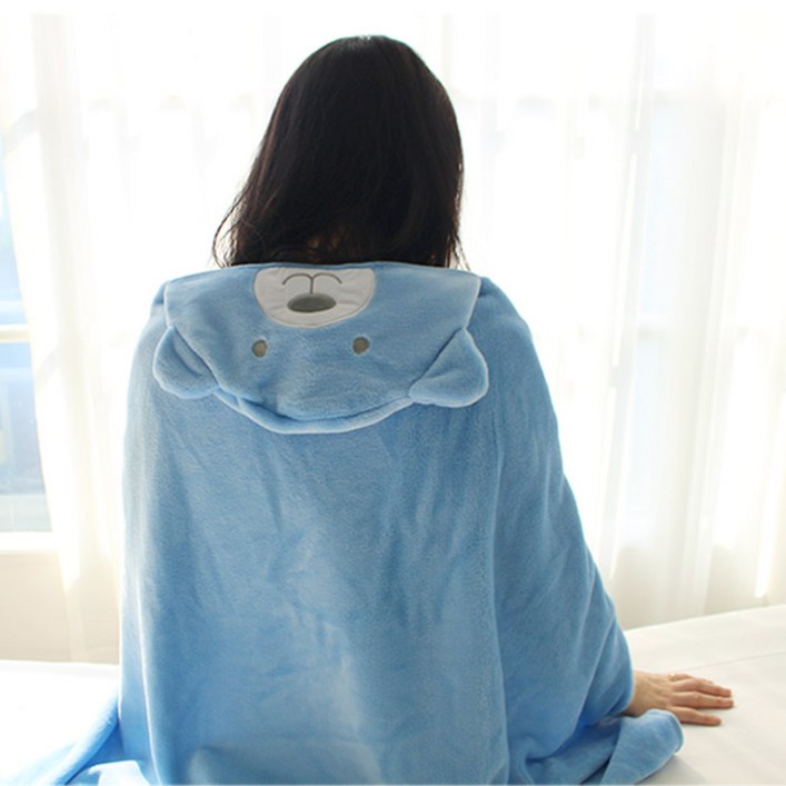 캐릭터후드담요 블루베어 BB040 캐릭터후드담요 블루베어 BB040