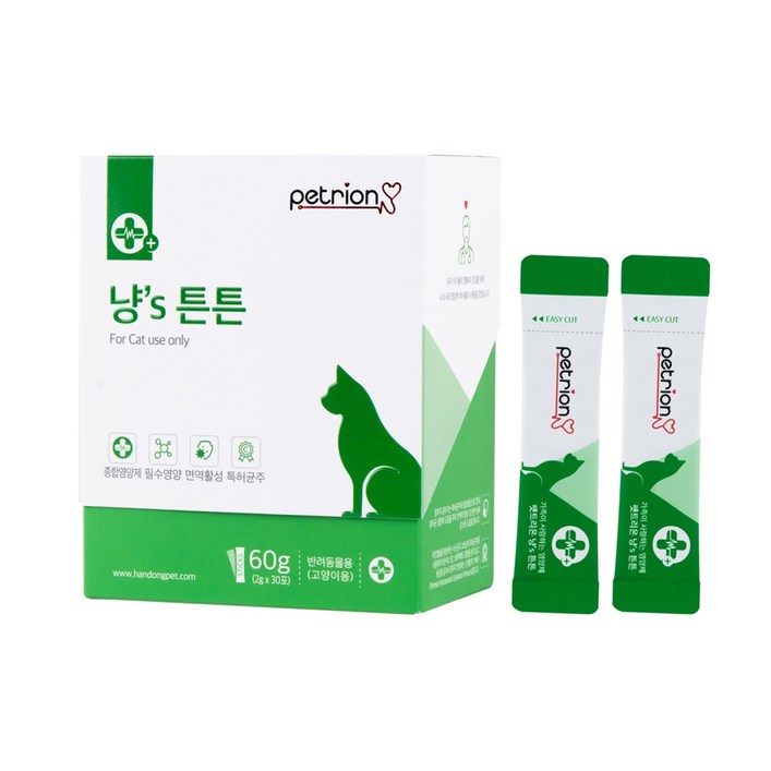 펫트리온 냥스튼튼 분말 고양이 종합영양제 2g, 종합영양, 30개