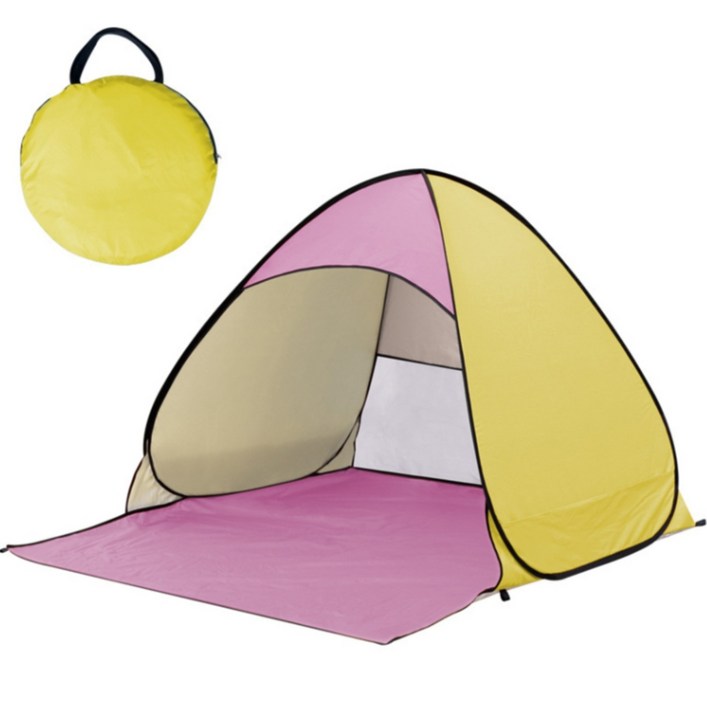 앞날창창 비박 백팩킹 낚시 간이 텐트, 핑크 - 쇼핑앤샵