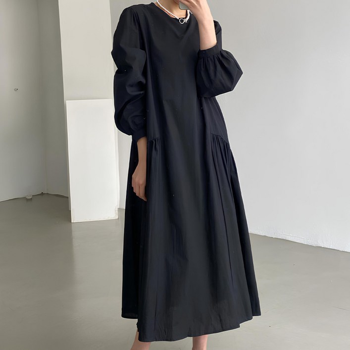 페이퍼먼츠 데일리 옆셔링 루즈핏 롱원피스 23235 빅사이즈 포함