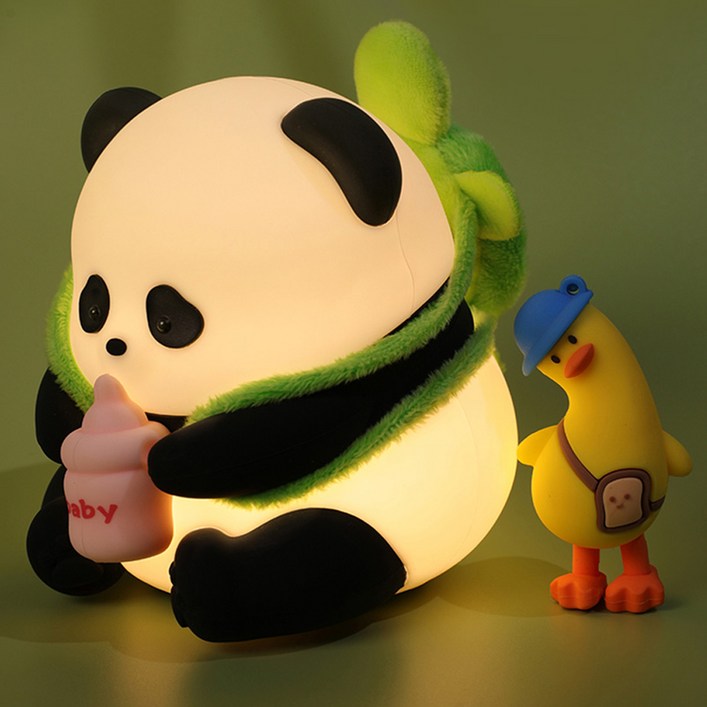 연하 판다 푸바오 실리콘 무드등