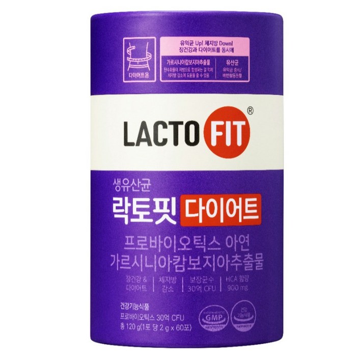 락토핏 다이어트 유산균 60p, 120g, 1개 락토핏 다이어트 유산균 60p, 120g, 1개