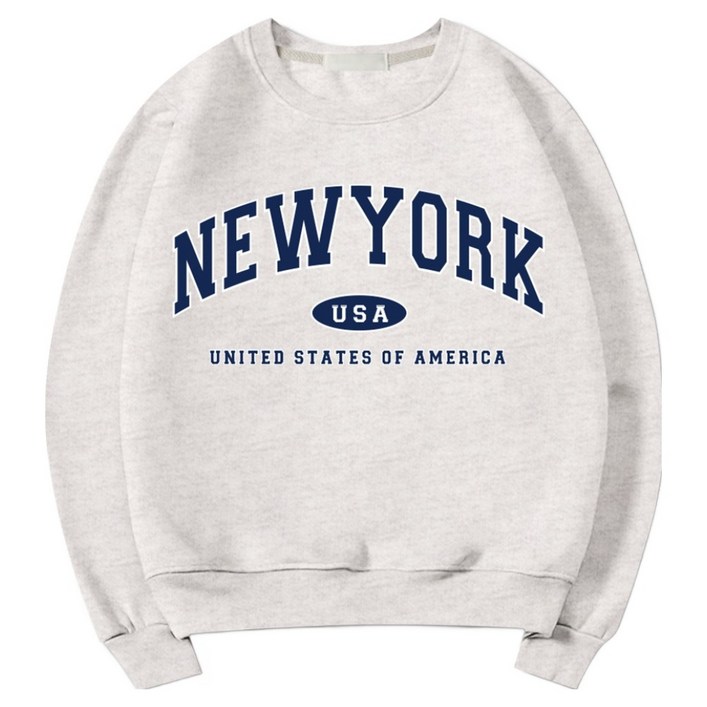 일루소 뉴욕USA 소프트 특양면 맨투맨