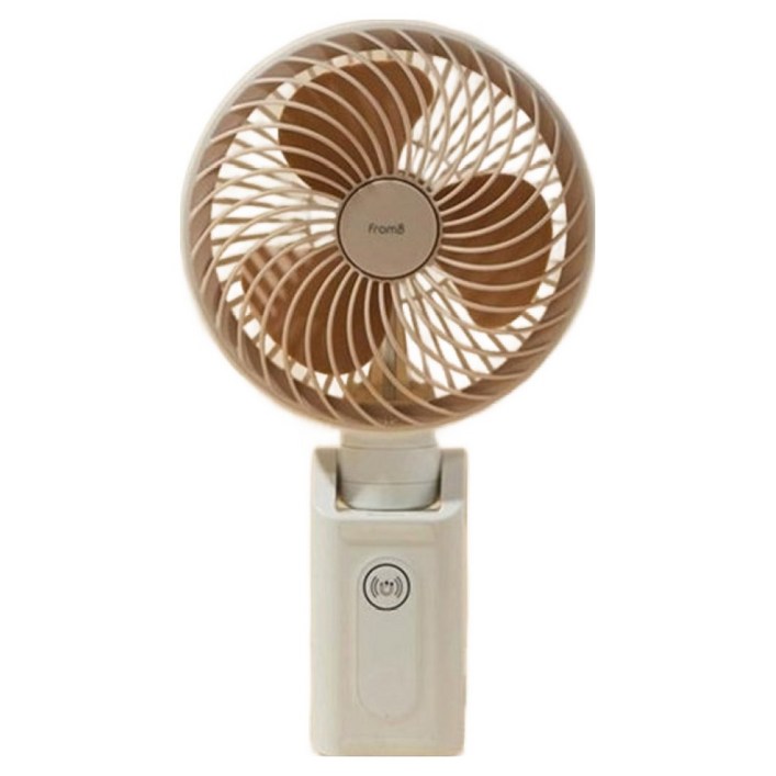 프롬비 오토스윙 탁상용 손선풍기 대형, 952GFPC, 크림베이지