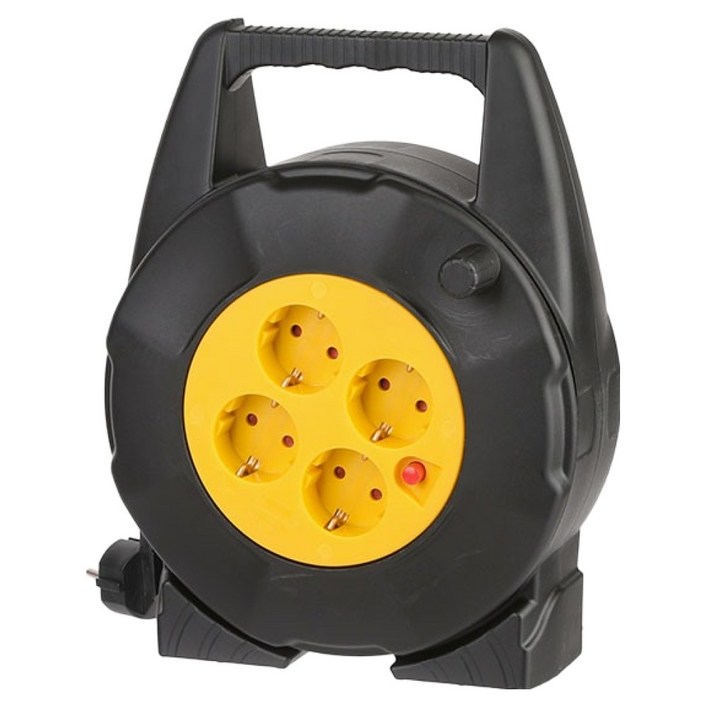 케이디와이 케이블 릴 4구 KRL-415, 1개, 혼합색상, 15m