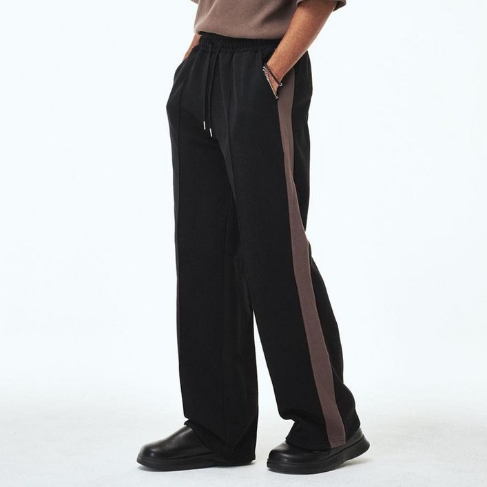 웨스트그랜드블러바드 남성용 로드사이드 헤비웨이트 스웨트 핀턱 트랙 팬츠