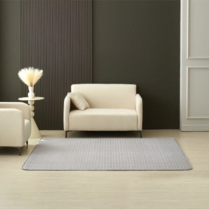 더안 스마트 IOT 시어서커 탄소 전기요 DHED7025, 그레이, 라지킹분리난방180X200CM