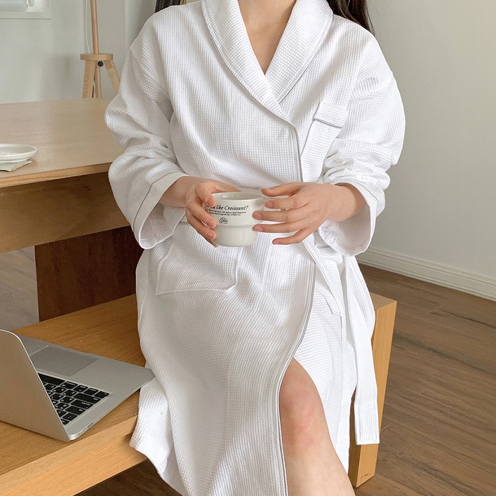 공유 프리미엄 와플 샤워가운 L