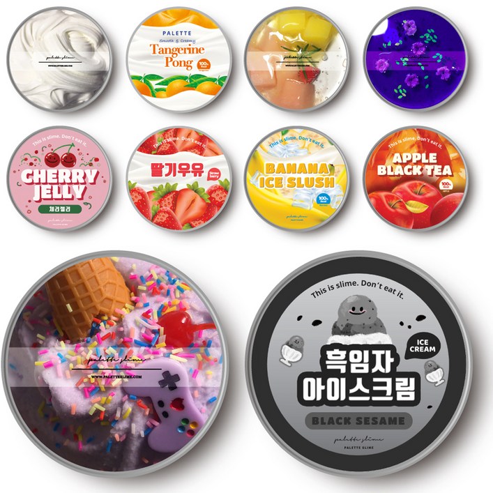 팔레트슬라임 수제 10종 슬라임 랜덤박스 액티베이터, 랜덤 발송, 1세트, 1kg 팔레트슬라임 수제 10종 슬라임 랜덤박스 액티베이터, 랜덤 발송, 1세트, 1kg