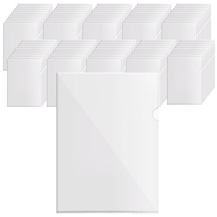 코멧 A4 L홀더, 투명, 100개 코멧 A4 L홀더, 투명, 100개