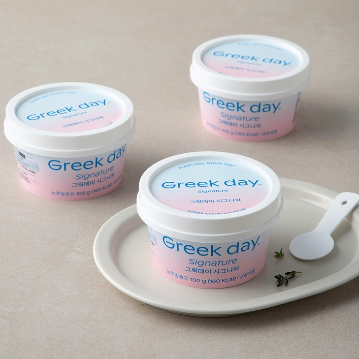 그릭데이 그릭요거트 시그니처, 100g, 3개
