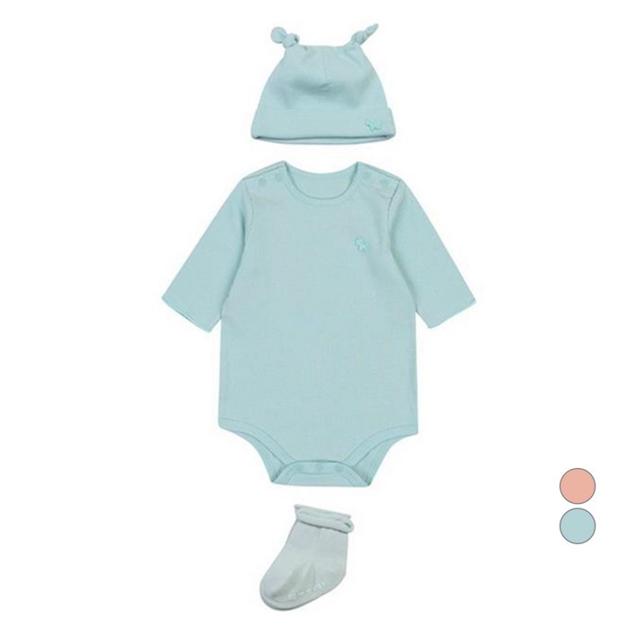 에뜨와 아동용 S에이든 바디수트 3종 세트  선물포장