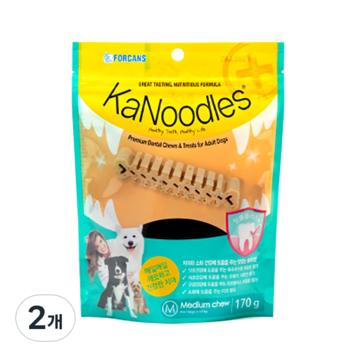 포켄스 카누들 잇몸플러스 카누들검 덴탈껌 M, 잇몸건강, 170g, 2개 포켄스 카누들 잇몸플러스 카누들검 덴탈껌 M, 잇몸건강, 170g, 2개