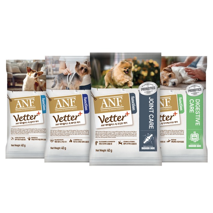 ANF 베터플러스 독 샘플 멀티팩 40g x 4종 세트