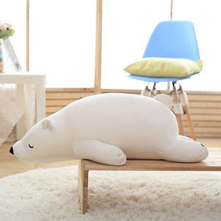 순잠 북극곰 곰돌이 애착 인형쿠션