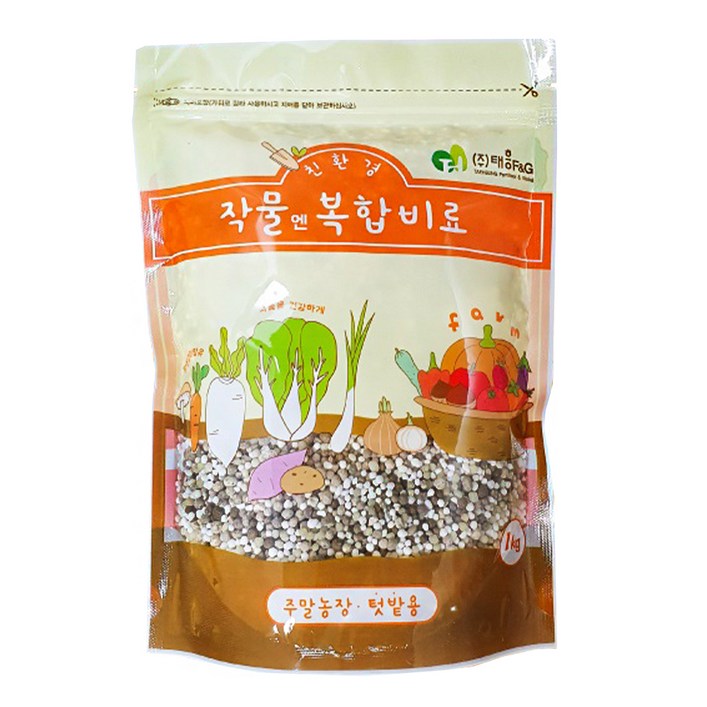 태흥FG 작물엔 복합비료 텃밭용, 1개, 1kg 태흥FG 작물엔 복합비료 텃밭용, 1개, 1kg
