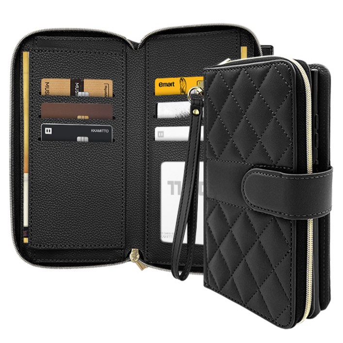 까미또 강튼 레브린 지퍼 월렛 다이어리 휴대폰 케이스