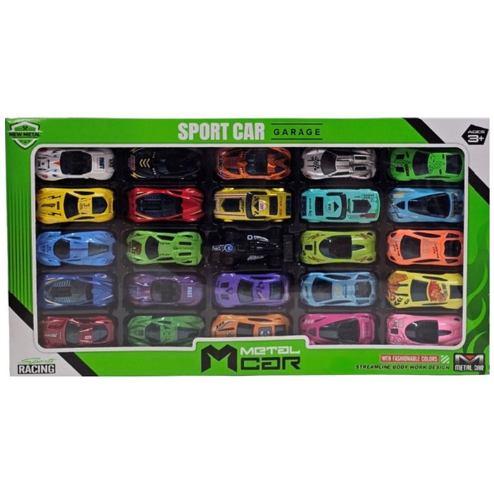 레이싱 미니카 25종 세트