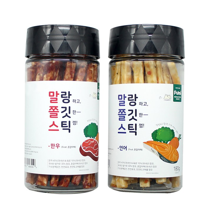 푸르미 강아지 말랑 쫄깃 스틱 180g