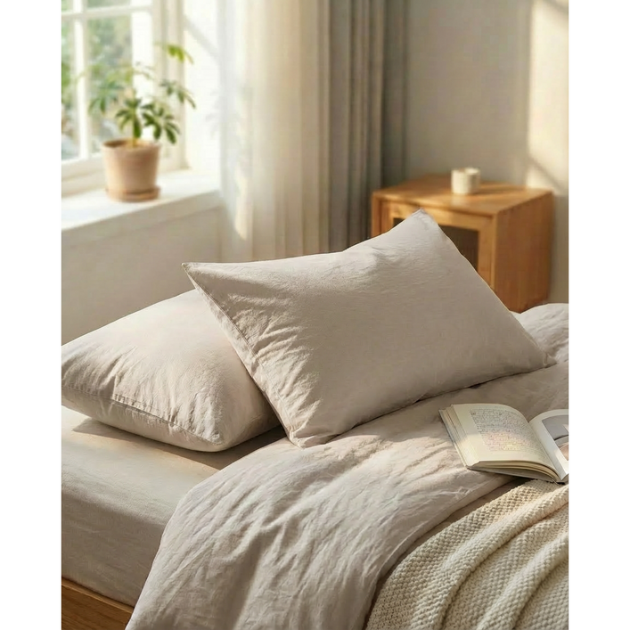 포니홈 부들부들한 호텔식 베개커버 2P 고온워싱 베겟커버 자루형 덮개