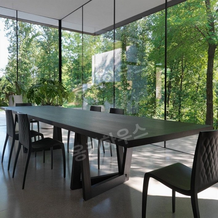 8인용식탁 10인용식탁 대형 테이블 수입 명품 카페 원목 회의 작업대