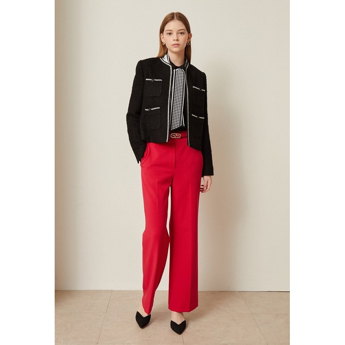 매장정품 JIGOTT 지고트 하이 웨이스트 부츠컷 팬츠GMAA0SL10 1124143