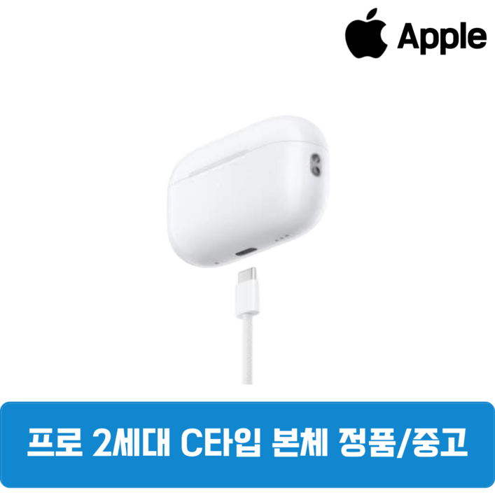 애플 에어팟프로 2세대 정품 본체 충전케이스 중고, C타입 본체 충전케이스