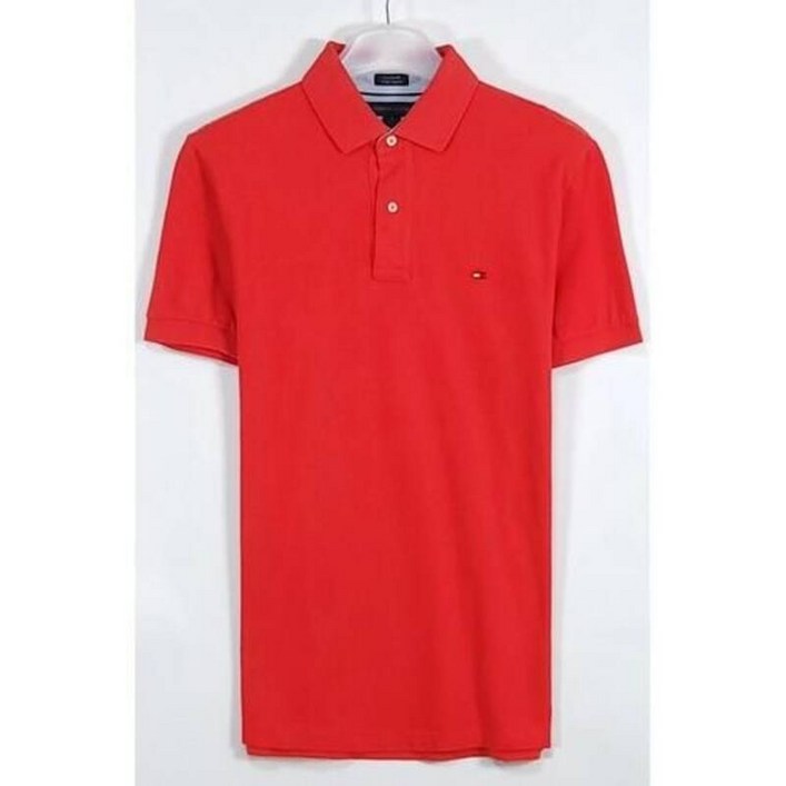 타미힐피거 남성 가디건 반팔 카라티 100 SA1001 빈티져스 니트