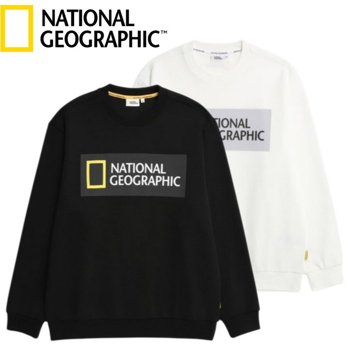 정가 89,000원 내셔널지오그래픽 남여공용 맨투맨 티셔츠 긴팔 등산 커플 등산 캠핑 여행 이월상품