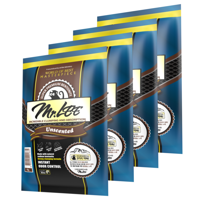 미스터리 언씬티드 고양이 모래 7kg 총 4봉총 2박스 배송, 7kg, 4개, 상세설명 참조