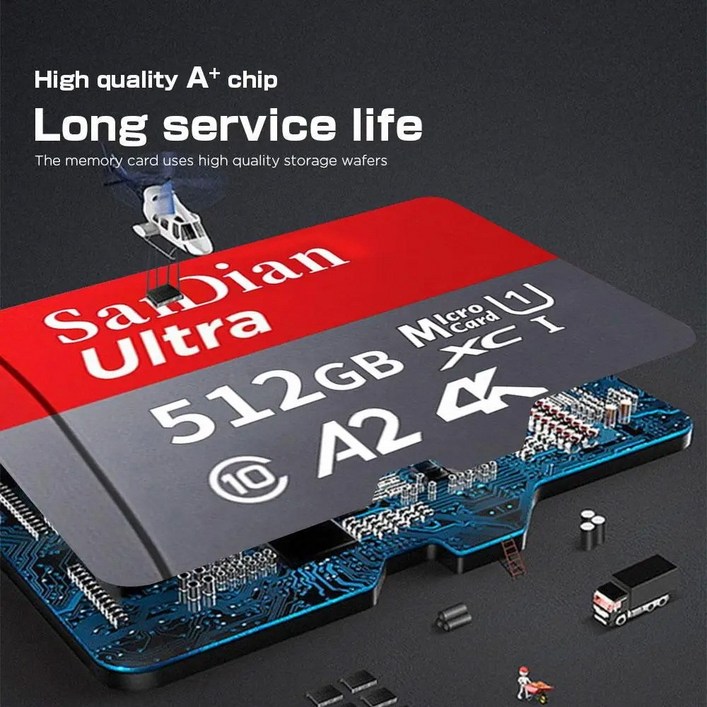 SanDian SD 메모리카드 Micro SD 1TB 512GB, 512GB, 1개
