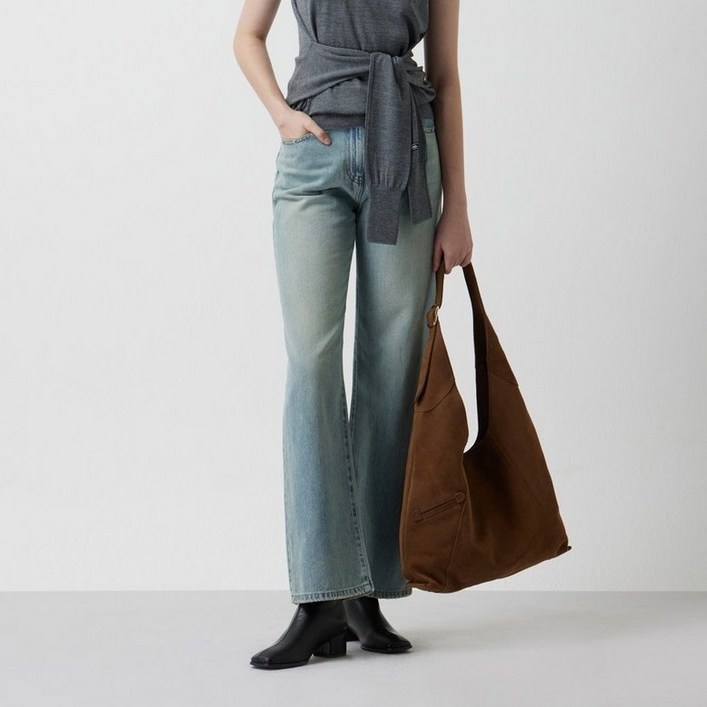 주크 리벳 디테일 스트레이트 데님 팬츠_Z254PSA405 402851