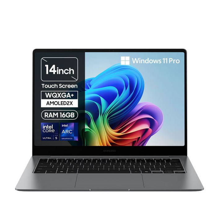 삼성전자 공식파트너 갤럭시북5 프로 14인치35,5cm 인텔 Ultra 5 터치스크린, 서울경기 퀵서비스 최대 2만원 지원, ZA51AY, WIN11 Pro, 16GB, 2TB, 그레이