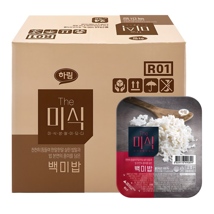 The미식 백미밥, 210g, 24개