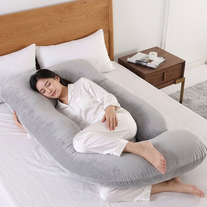 냉감 바디필로우 G형 인체공학 안고자는 긴베개 롱쿠션 순면 쿠션
