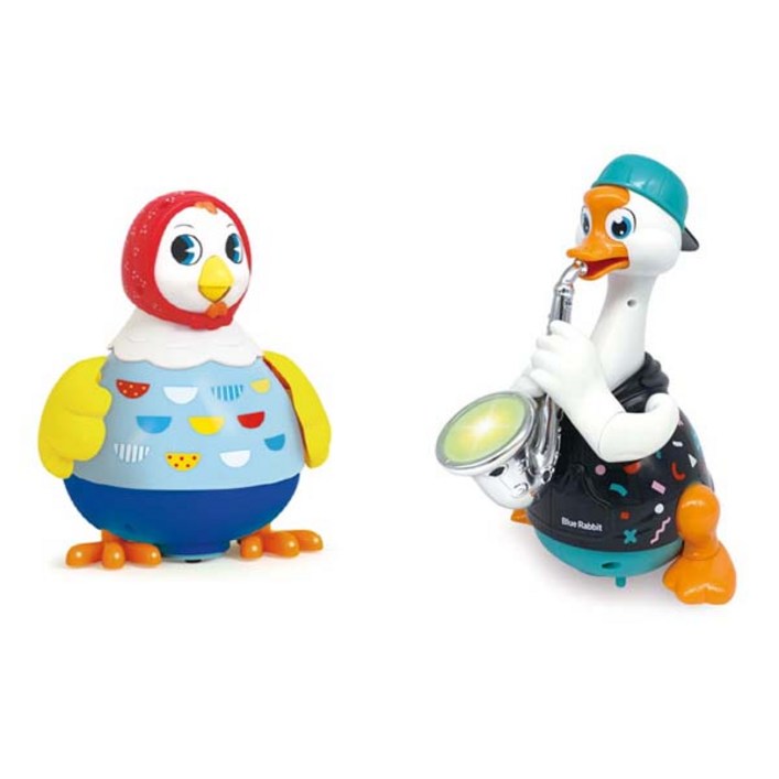 아기와 놀아주는 꼬꼬맘 + 구스파파 (2종세트) - 블루래빗TOY