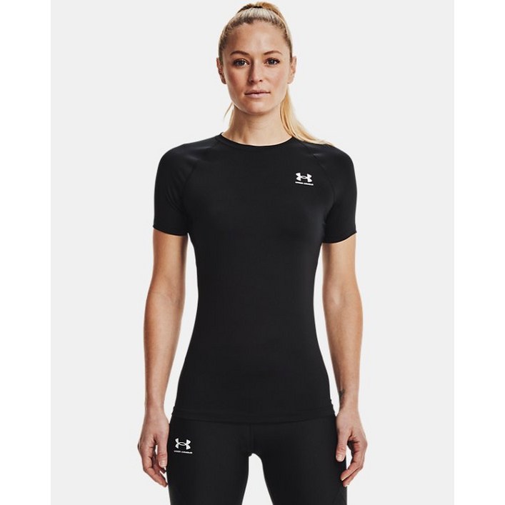 [언더아머 본사]Womens HeatGear Compression Short Sleeve1365460-001