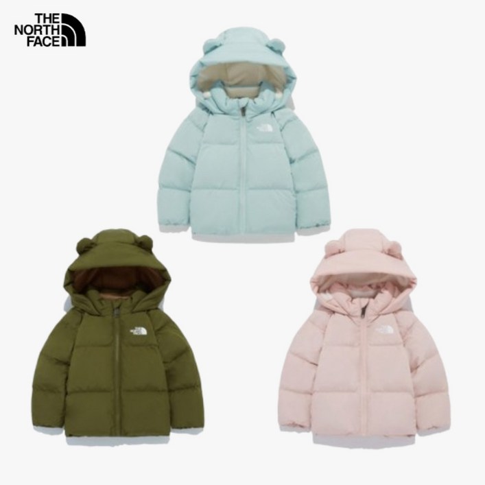 [백화점출고정품] 노스페이스 베이비 FLEECE DOWN 곰돌이형 방한패딩자켓