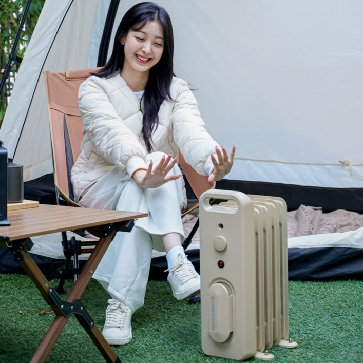 [24년 신규출시-바닐라에디션 ] 흥신 오르씨 캠핑히터  난방 9월 캠핑 준비물 리스트 500W 캠핑용품