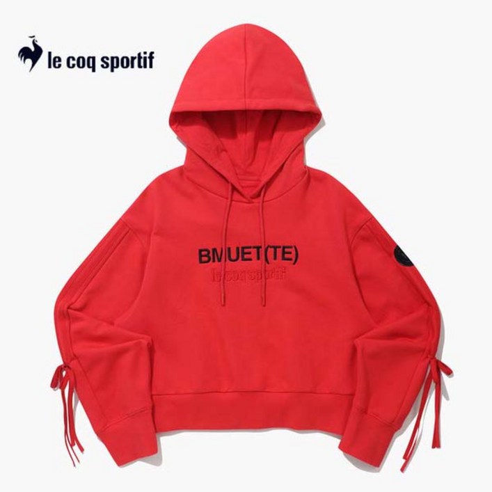 르꼬끄 BMUTETE콜라보 로고후드티 QP422OHDO7 RED
