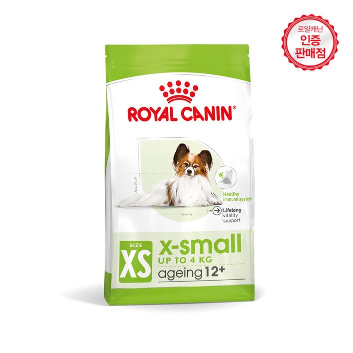 강아지사료 엑스스몰 에이징 12+ 초소형견 소화기능 도움, 1.5kg, 2개