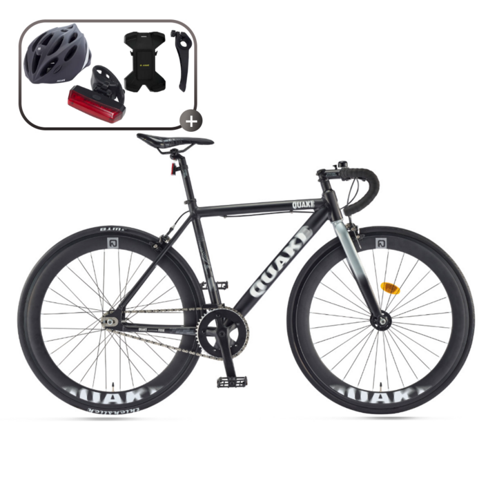 2026 삼천리 700C 퀘이크 하이브리드 픽시 자전거 알루미늄 프레임, 1개, 165cm, 블랙무광490