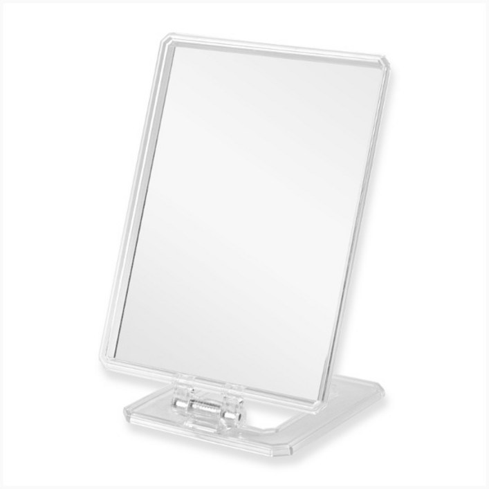 클리블리 국산 사각 스탠드 거울 (대) 1P 탁상거울 접이식 화장거울